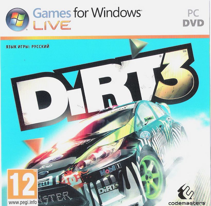 Front Cover for DiRT 3 (Windows) (Localized version)