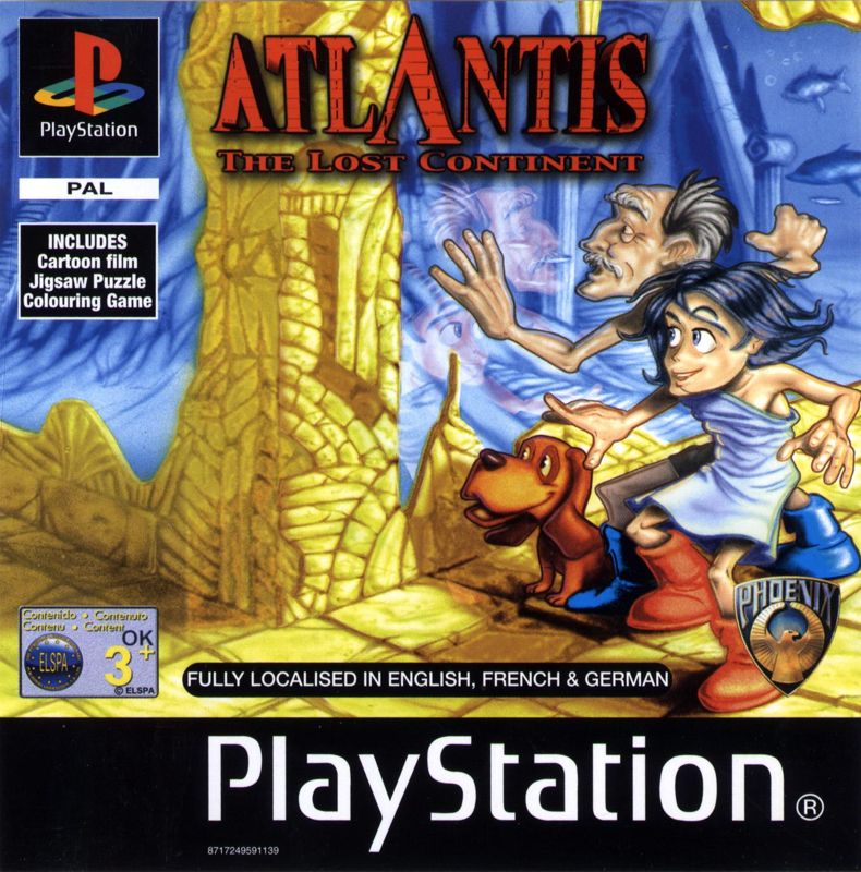 Front Cover for Atlantis: The Lost Continent (PlayStation)