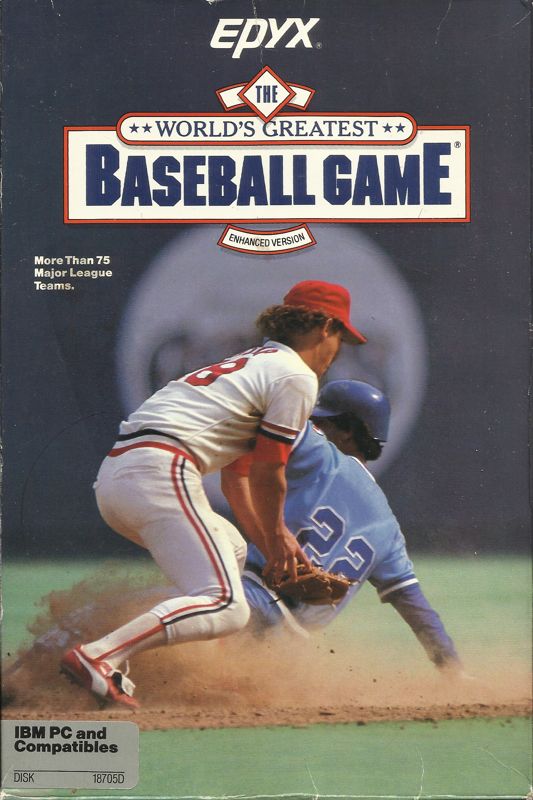 The World's Greatest Baseball Game cover or packaging material MobyGames