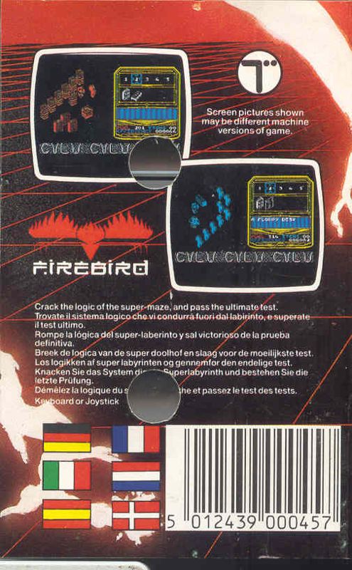 Back Cover for Cylu (ZX Spectrum)