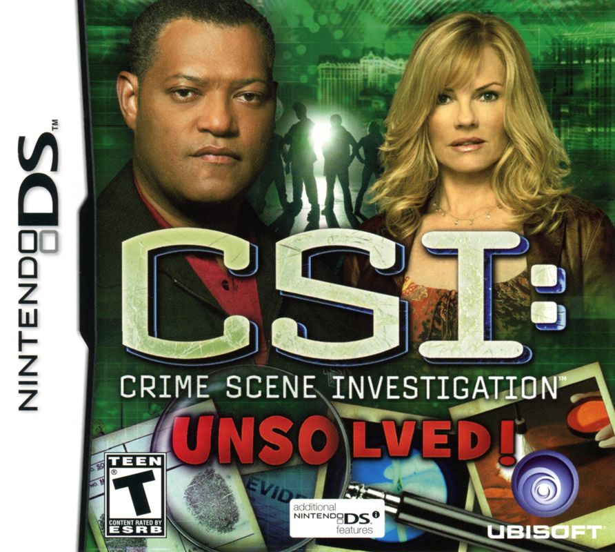 Front Cover for CSI: Crime Scene Investigation - Unsolved! (Nintendo DS)