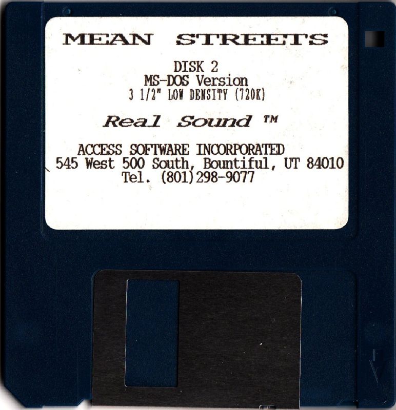Media for Mean Streets (DOS) (Alternative Release): Disk 2
