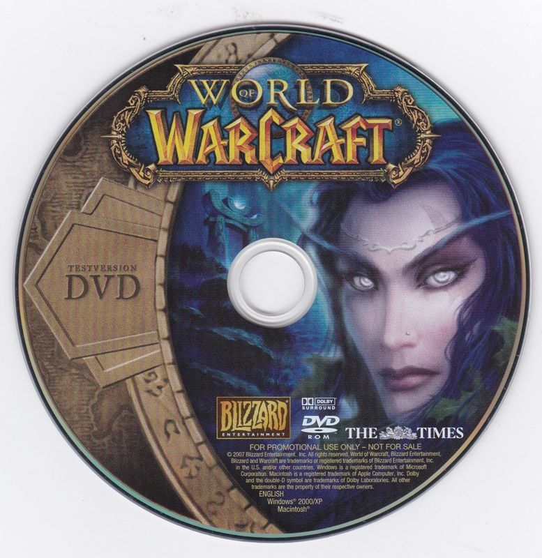 Media for World of WarCraft (Macintosh and Windows) ('The Times' DVD release)