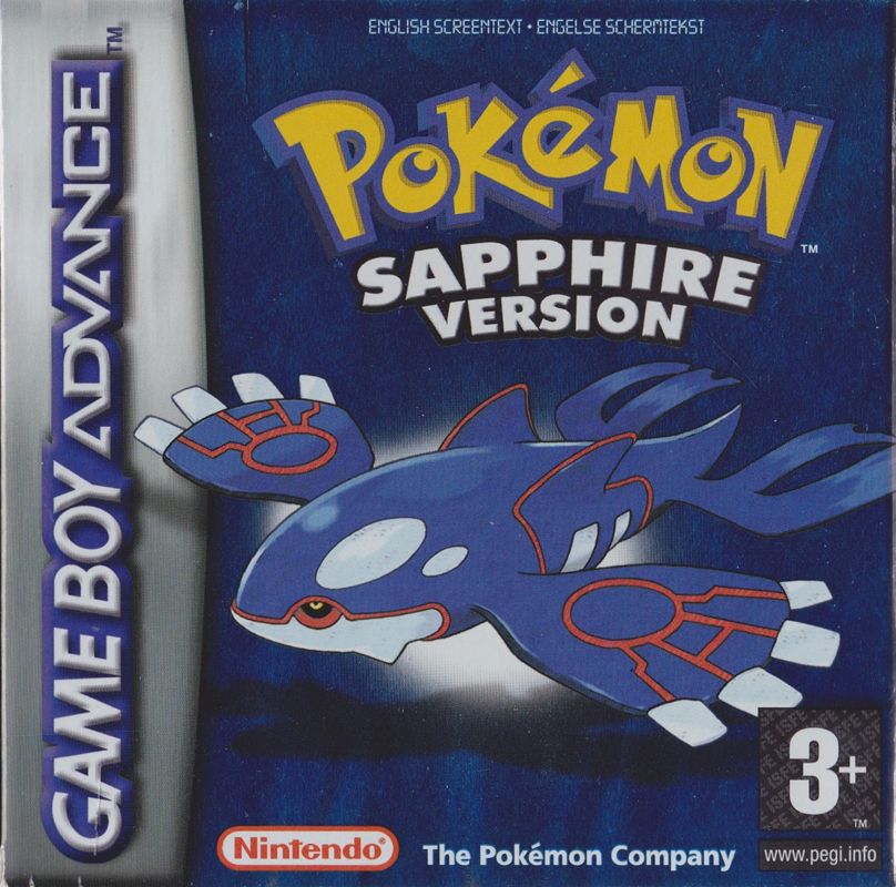 Front Cover for Pokémon Sapphire Version (Game Boy Advance)