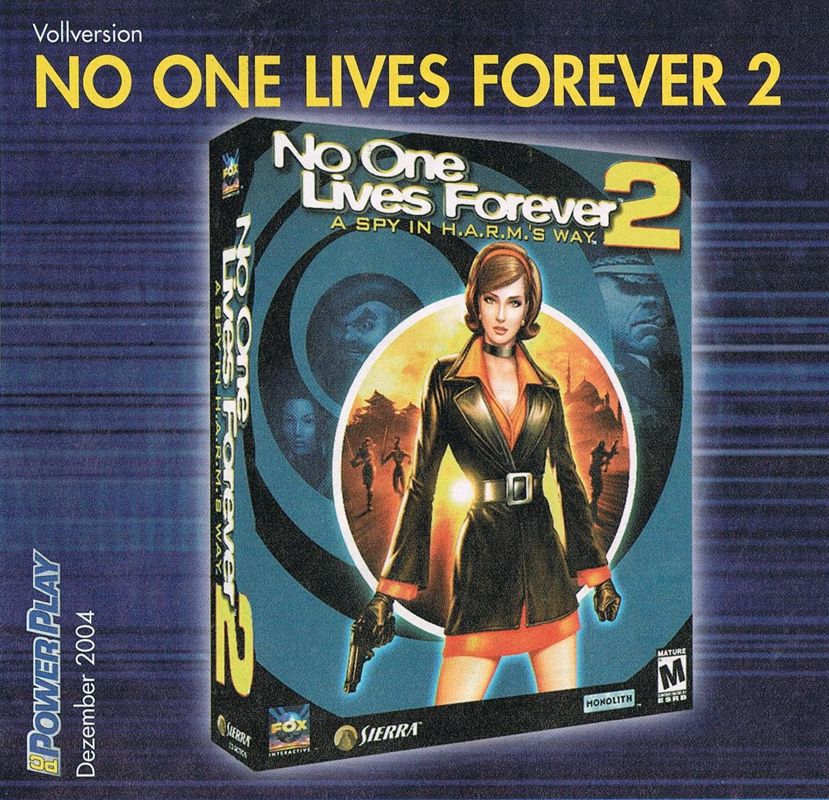 Front Cover for No One Lives Forever 2: A Spy in H.A.R.M.'s Way (Windows) (PC Powerplay 12/2004 covermount)