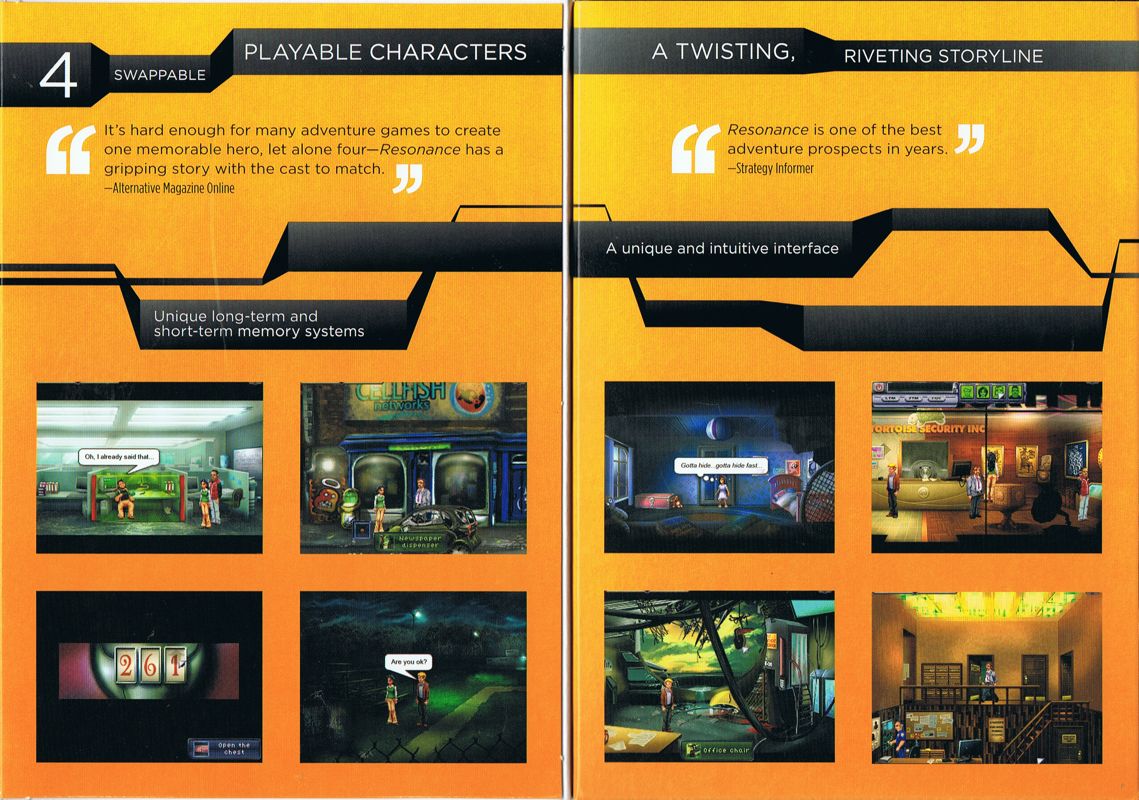 Inside Cover for Resonance (Windows)