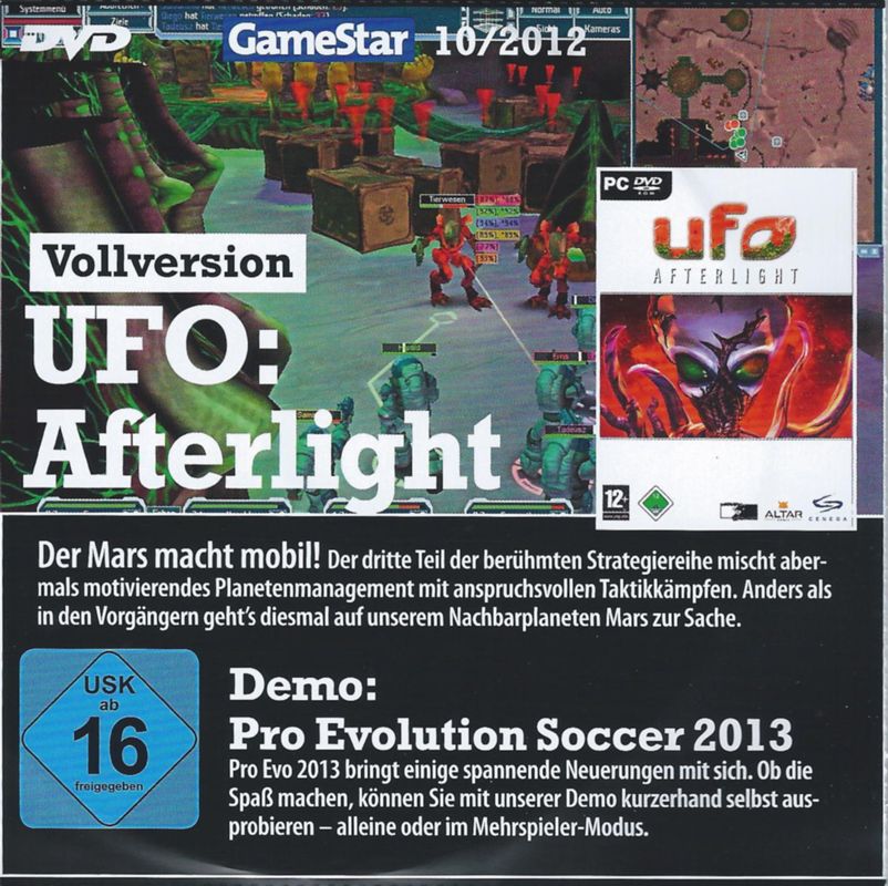 Front Cover for UFO: Afterlight (Windows) (GameStar 10/2012 covermount)