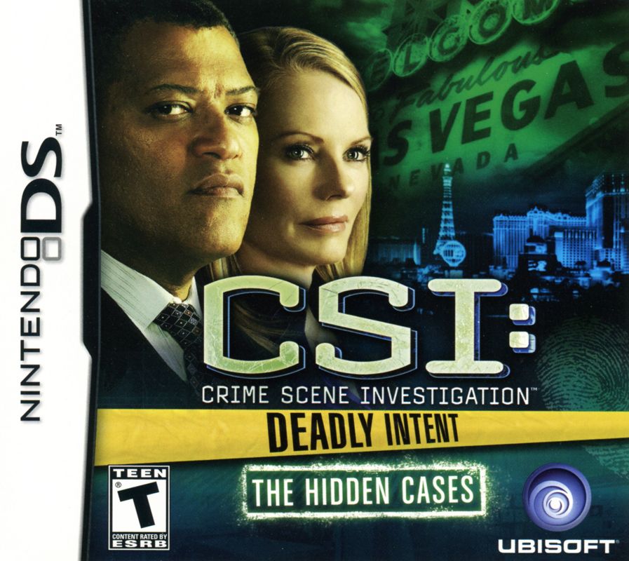 Front Cover for CSI: Crime Scene Investigation - Deadly Intent: The Hidden Cases (Nintendo DS)