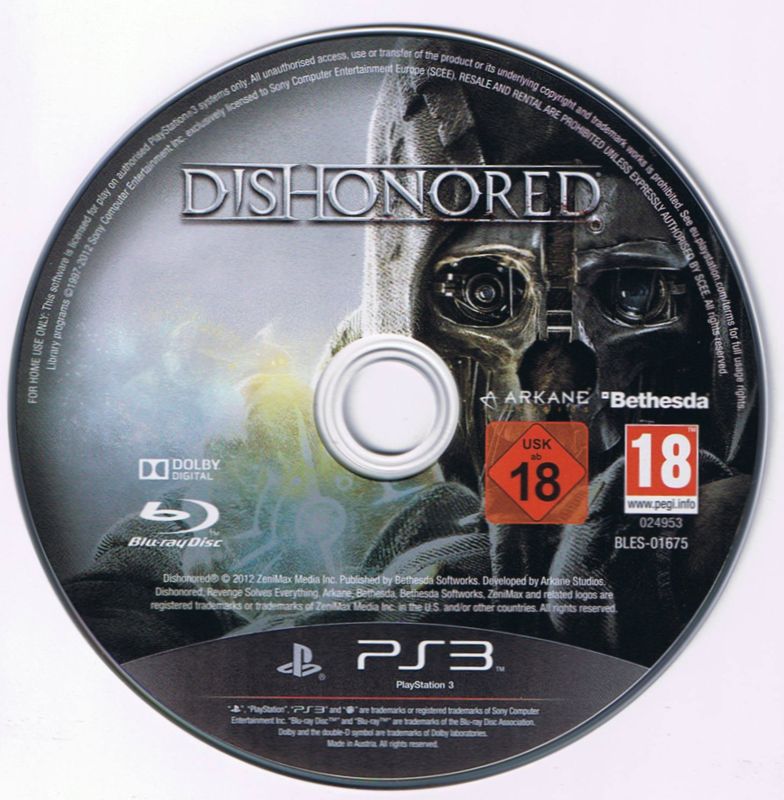 Media for Dishonored (PlayStation 3)