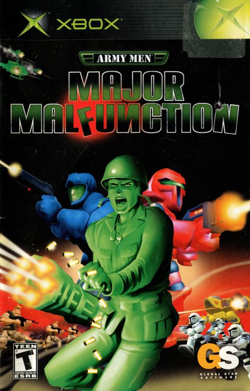 Manual for Army Men: Major Malfunction (Xbox): Front