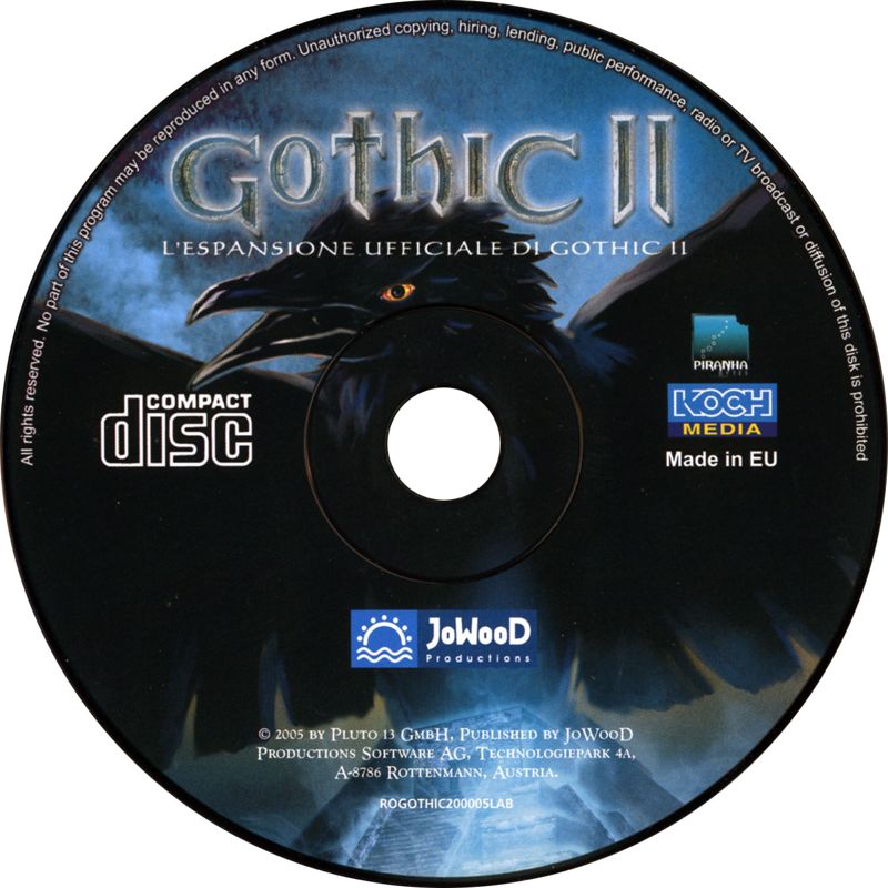 Media for Gothic II: Night of the Raven (Windows)