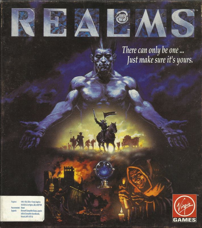 Front Cover for Realms (DOS) (5.25" Release)
