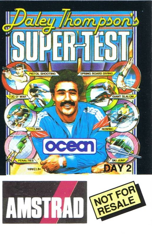 Front Cover for Daley Thompson's Super-Test (Amstrad CPC) (not for resale): Day 2