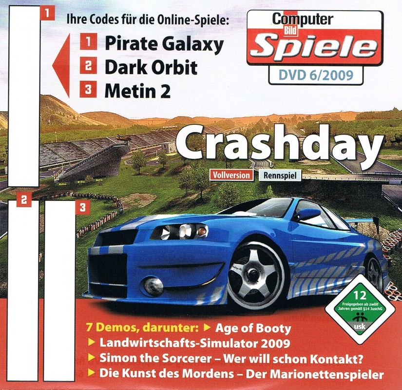 Other for Crashday (Windows) (Computer Bild Spiele 6/2009 covermount): Jewel Case - Front