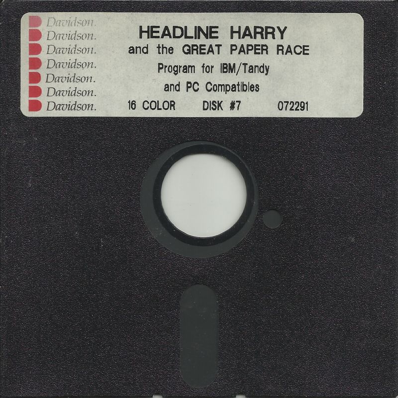 Media for Headline Harry and The Great Paper Race (DOS) (Dual Media Release): Disk (7/7)