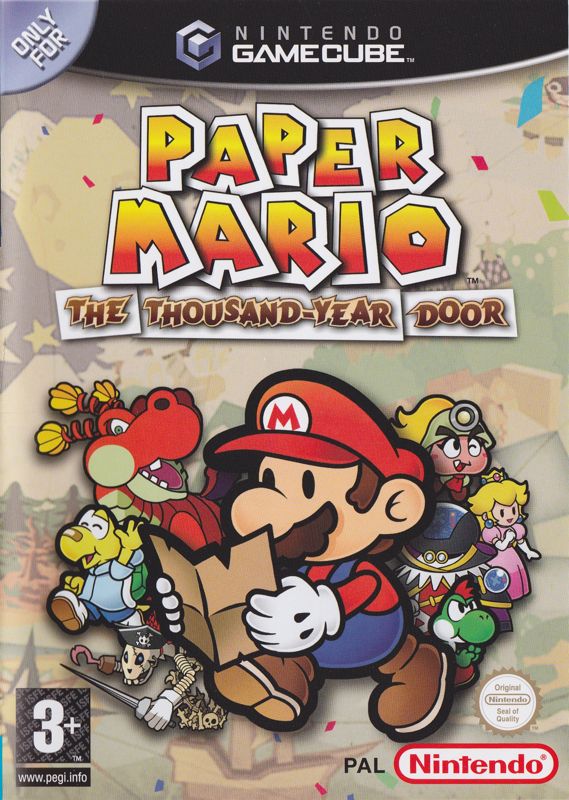 Front Cover for Paper Mario: The Thousand-Year Door (GameCube)