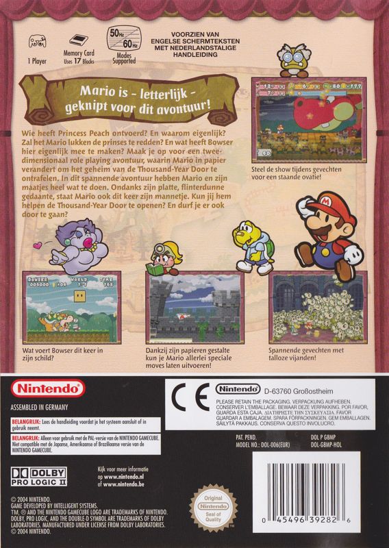 Paper Mario: The Thousand-Year Door cover or packaging material - MobyGames