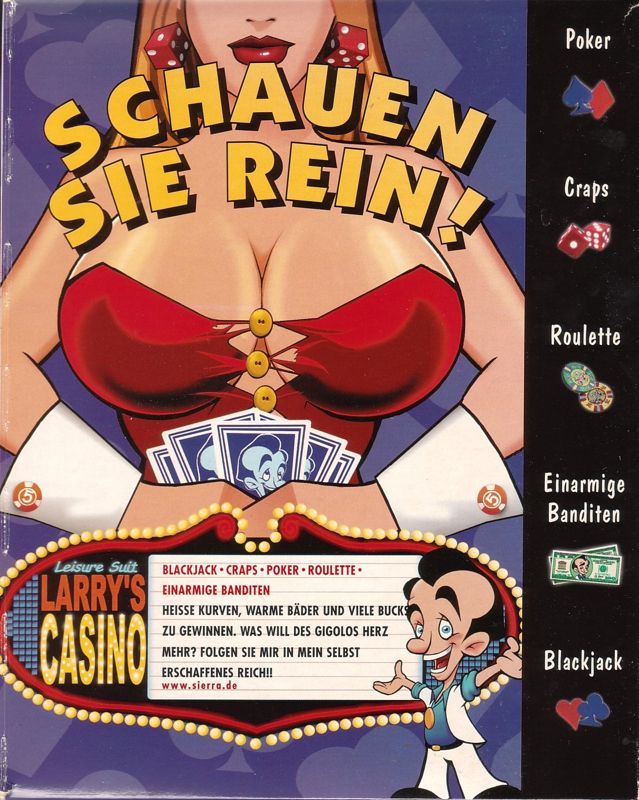 Inside Cover for Leisure Suit Larry's Casino (Windows): Right Flap