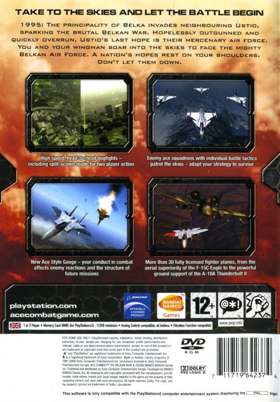 Ace Combat Zero The Belkan War Cover Or Packaging Material MobyGames