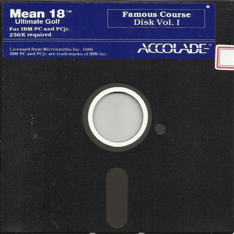 Media for Mean 18 (DOS) (Includes Famous Course add-on): Disk (2/2) -- Famous Course Disk I