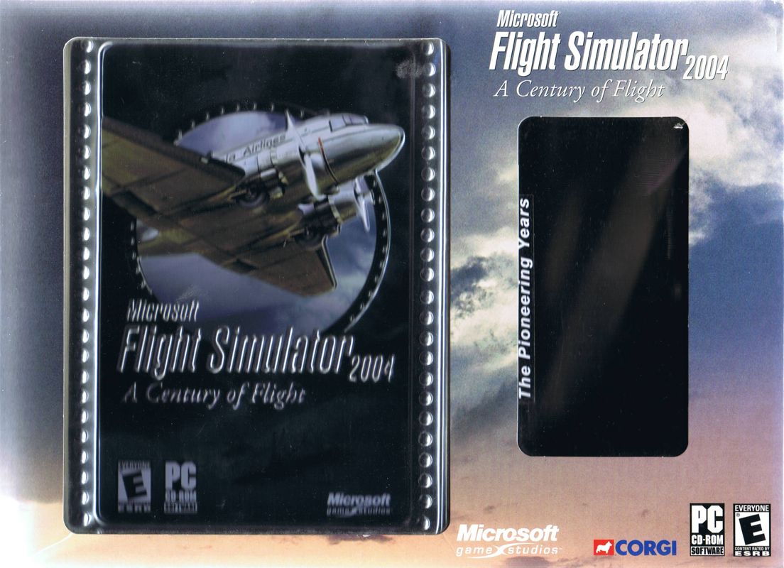 Front Cover for Microsoft Flight Simulator 2004: A Century of Flight (Windows) (Includes steel box release and a Corgi model)