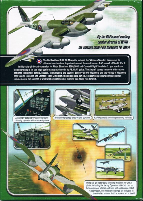 Back Cover for Mosquito Squadron (Windows)