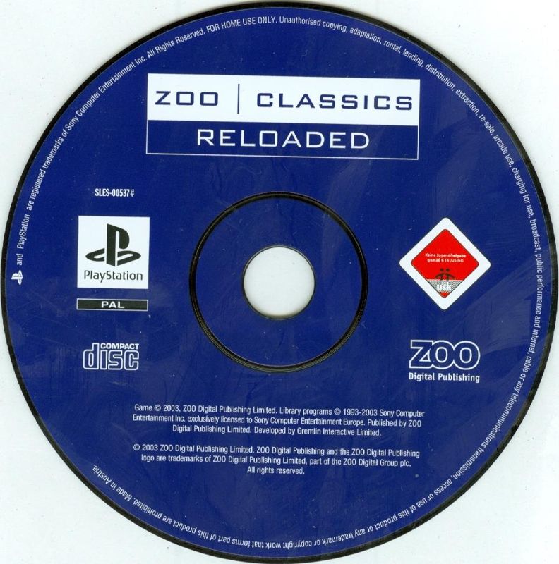 Media for Re-Loaded (PlayStation) (Zoo Classics release)