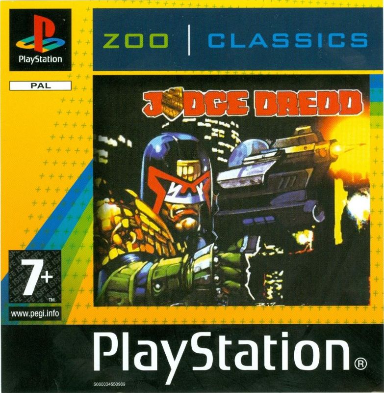 Front Cover for Judge Dredd (PlayStation) (Zoo Classics release)