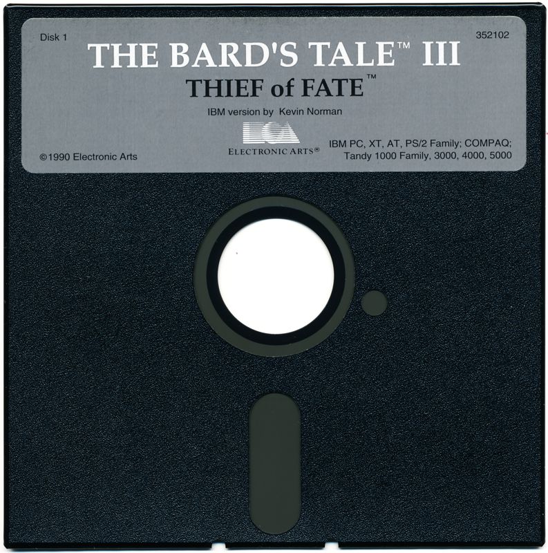 Media for The Bard's Tale III: Thief of Fate (DOS): Disk 1