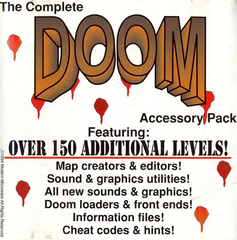 Front Cover for The Complete Doom Accessory Pack (DOS)