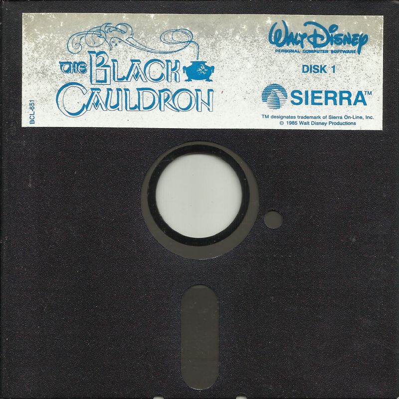 Media for The Black Cauldron (DOS and PC Booter): 5.25" Disk (1/2)