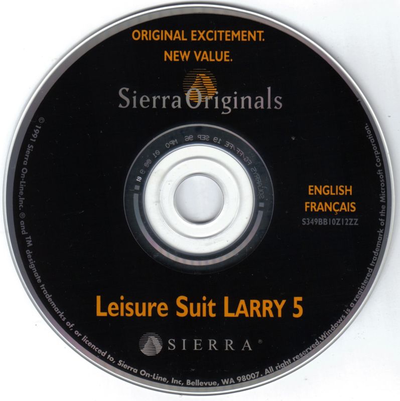Media for Leisure Suit Larry 5: Passionate Patti Does a Little Undercover Work (DOS) (Sierra Originals release)
