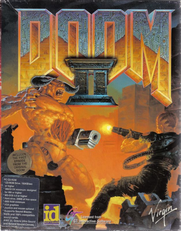 Front Cover for Doom II (DOS) (Includes Original Doom Episode 1)
