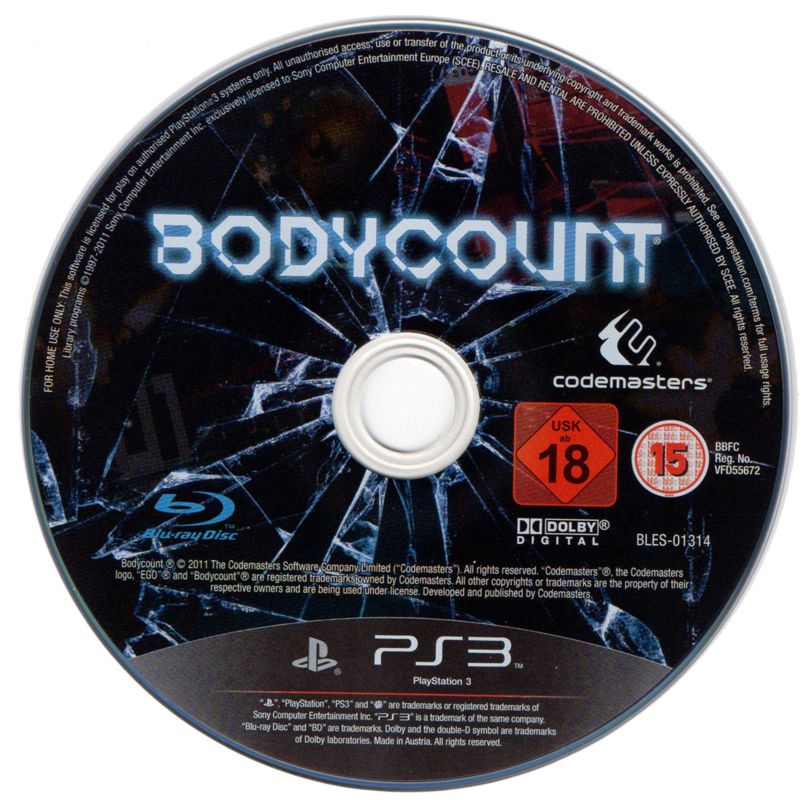 Media for Bodycount (PlayStation 3)