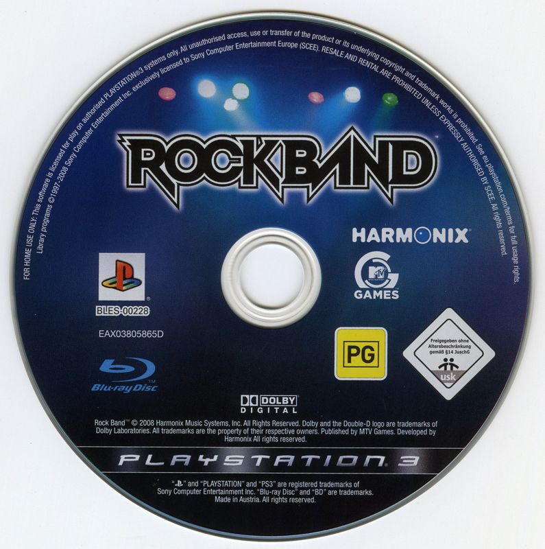 Rock Band cover or packaging material MobyGames