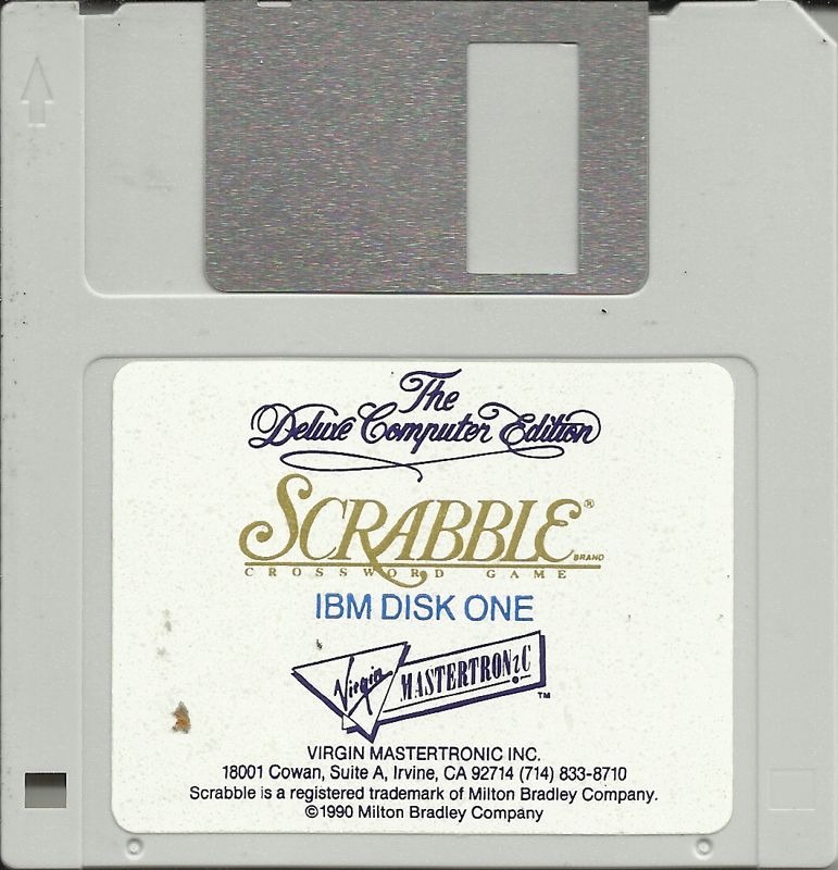 Media for Scrabble: The Deluxe Computer Edition (DOS) (Dual Media Release (version 1.2)): Disk 1/4
