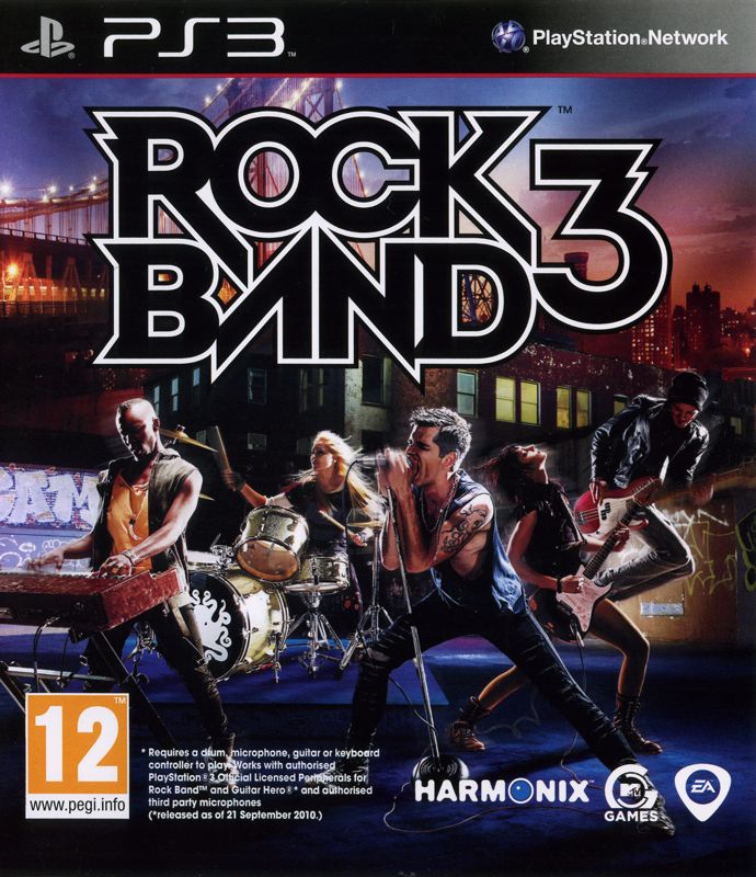 Front Cover for Rock Band 3 (PlayStation 3)