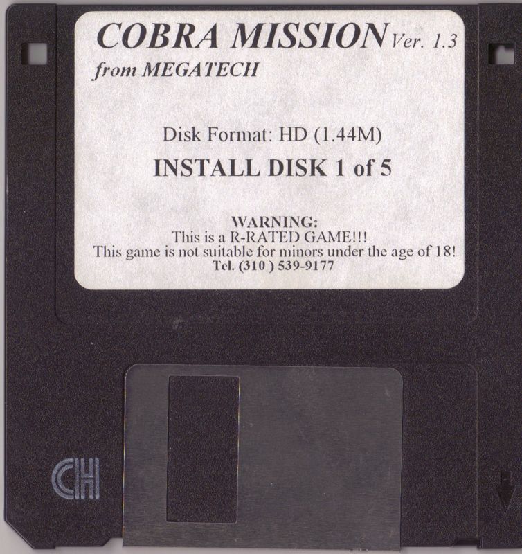 Media for Cobra Mission (DOS) (Version 1.3): Disk 1/5