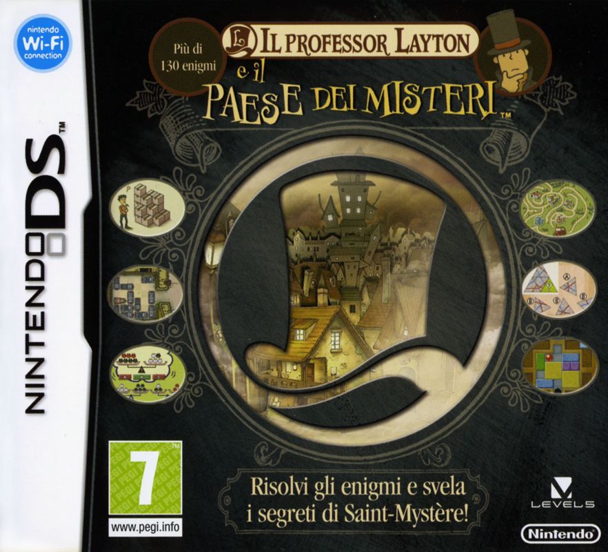 Front Cover for Professor Layton and the Curious Village (Nintendo DS)