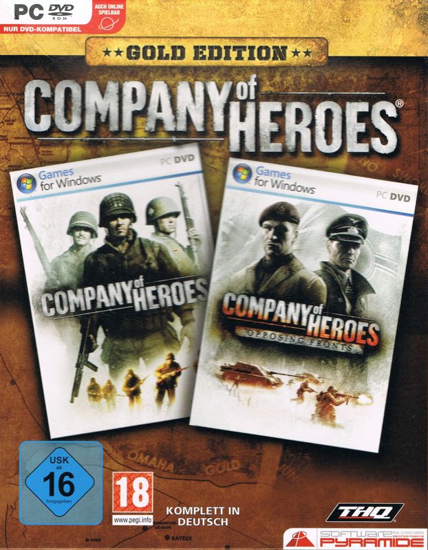 Front Cover for Company of Heroes: Gold Edition (Windows) (Software Pyramide release)