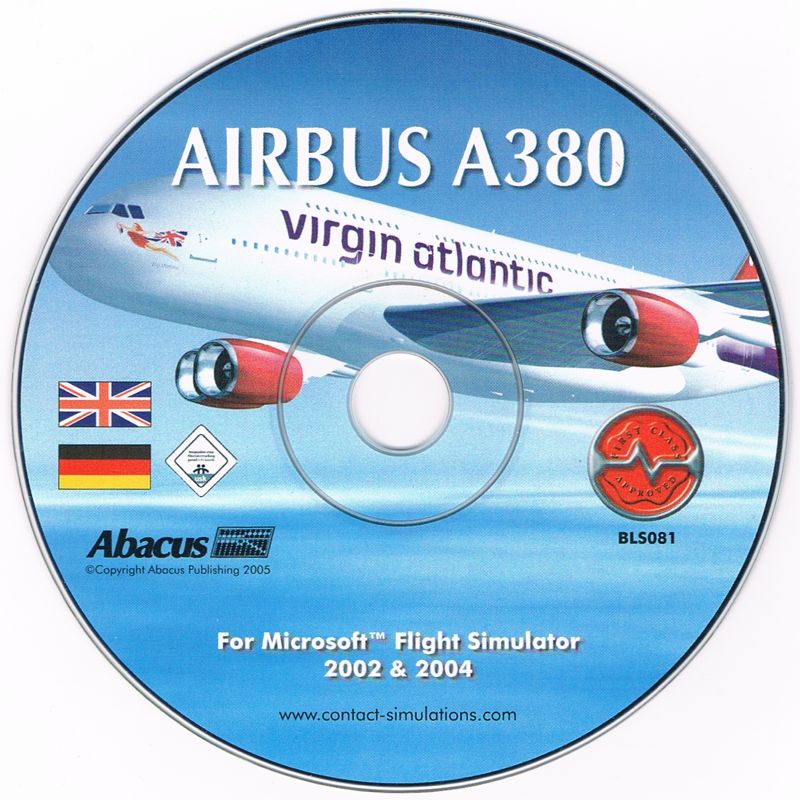 Media for Fly the Airbus A380 (Windows) (Cover printed in English on one side, in German on the other)