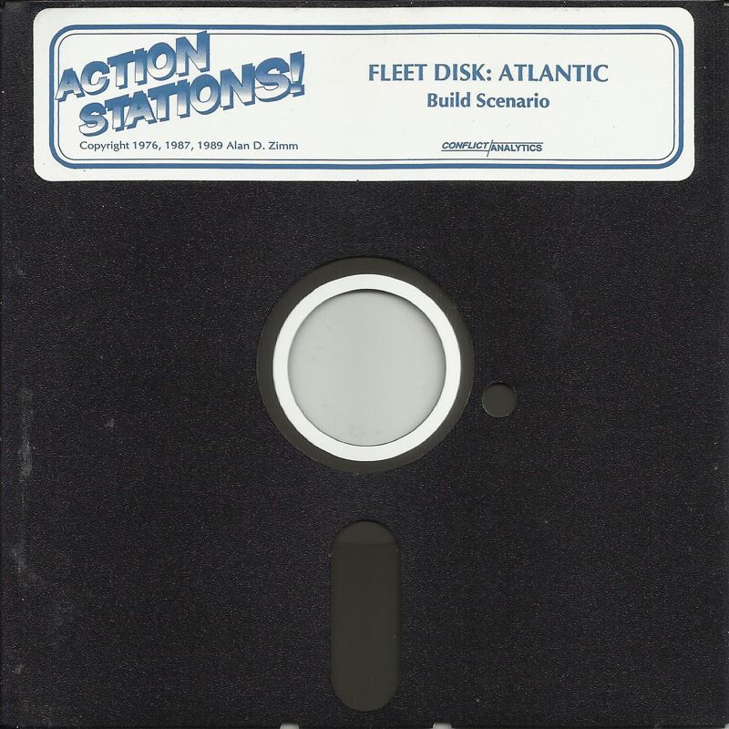 Media for Action Stations! (DOS) (5.25" Floppy Disk release): Fleet Disk: Atlantic