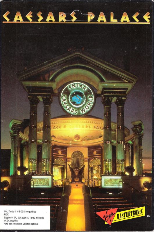 Front Cover for Caesars Palace (DOS) (5.25" release (version 2.0))