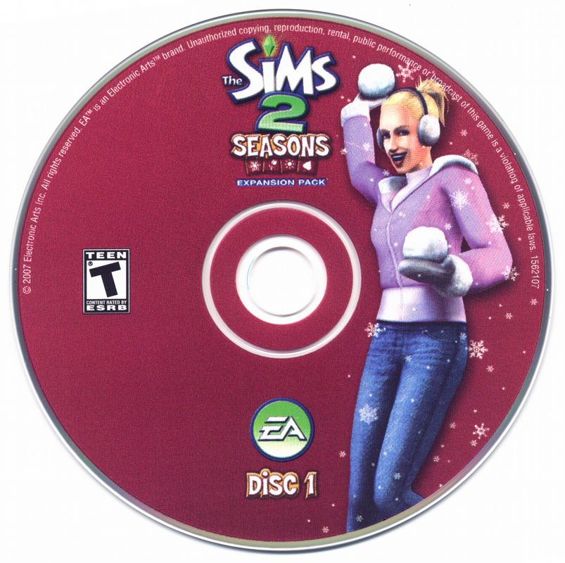 Media for The Sims 2: Seasons (Windows): Disc 1