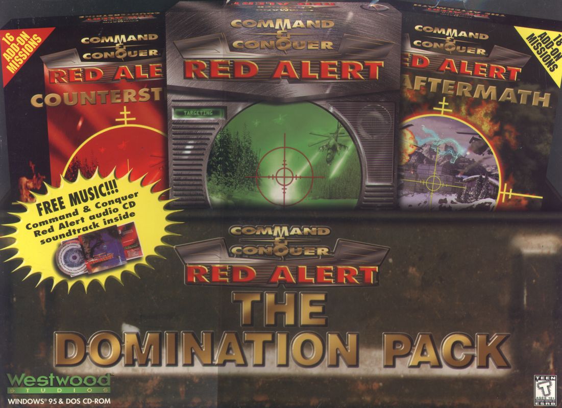 Front Cover for Command & Conquer: Red Alert - The Domination Pack (DOS and Windows)