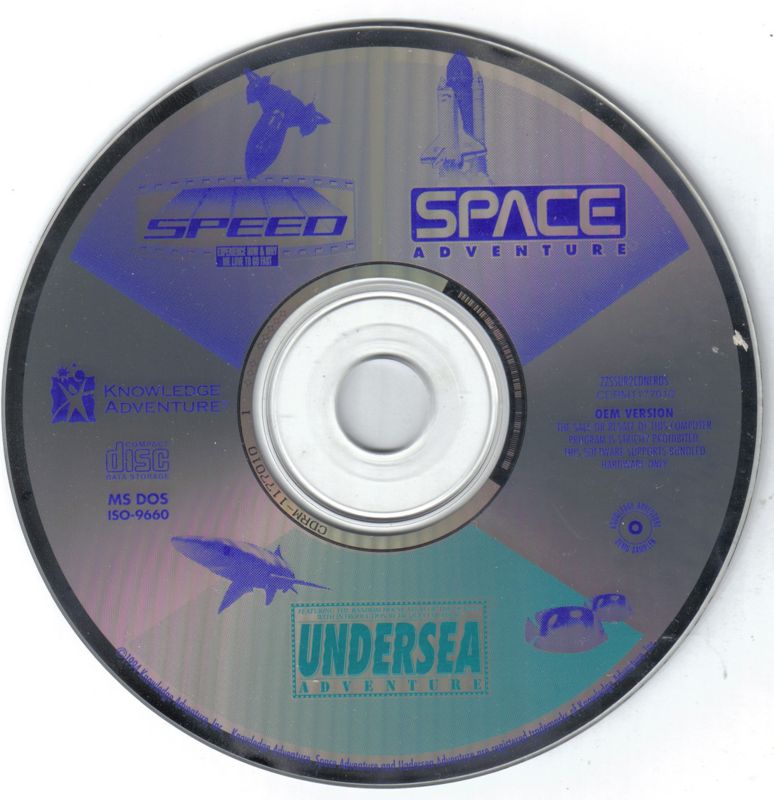 Media for Speed/Space Adventure/Undersea Adventure (DOS) (OEM release)