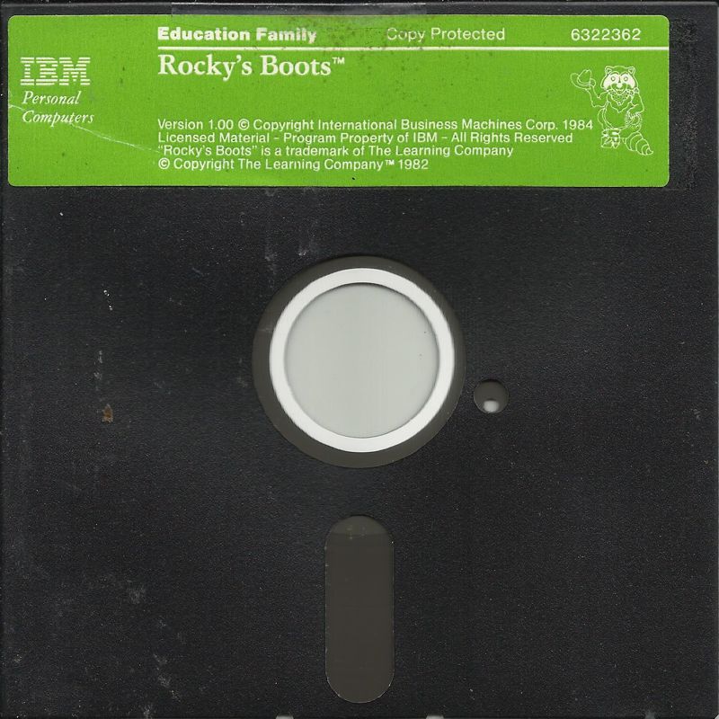 Media for Rocky's Boots (DOS) (5.25" release): Disk 1/1