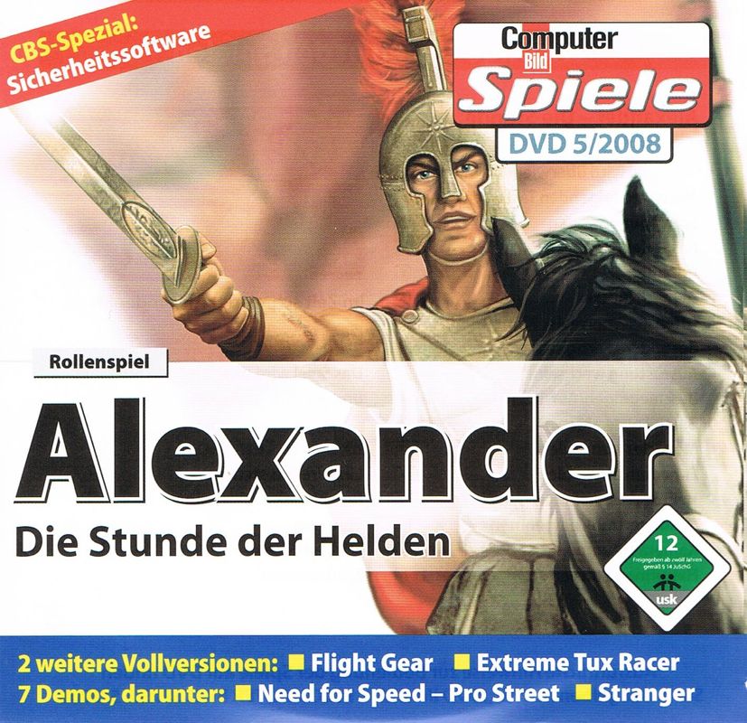 Other for Alexander: The Heroes Hour (Windows) (Computer Bild Spiele 5/2008 covermount): Jewel Case - Front