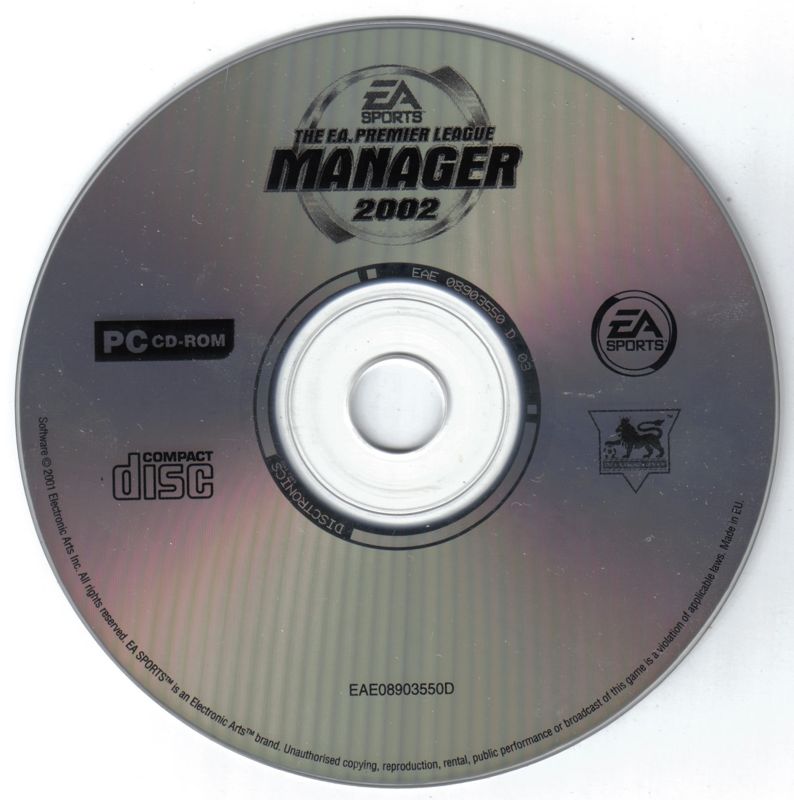 Media for The F.A. Premier League Manager 2002 (Windows)
