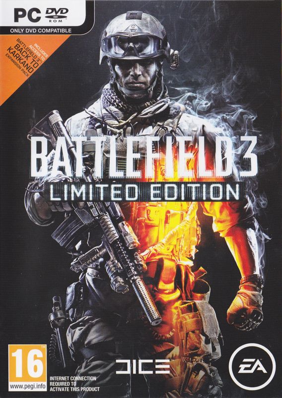 Battlefield 3 (Limited Edition) cover or packaging material - MobyGames